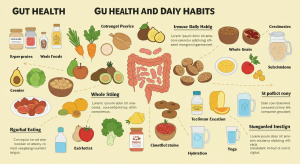 Probiotic-rich yogurt improving gut health and immune system