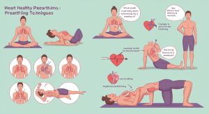 breathing exercises for heart health practiced through deep belly breathing