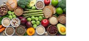 Healthy fats from nuts, seeds, and avocado