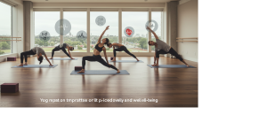 Yoga benefits with woman practicing tree pose outdoors