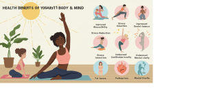 Person meditating during yoga session for stress relief