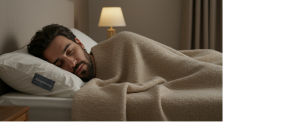 Smart mattress used for Sleepmaxxing routine