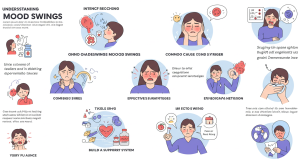 woman practicing mindfulness to calm mood swings