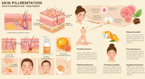 before and after results of skin pigmentation treatment
