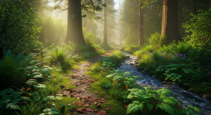 peaceful nature walk for relaxation and balance