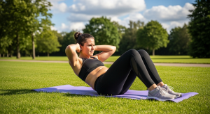 Woman practicing yoga for stress management