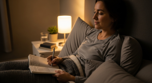 journaling gratitude before sleep