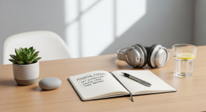 peaceful daily routine to reduce stress