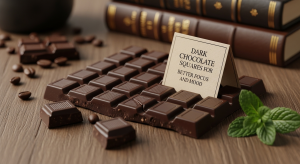 dark chocolate squares for better focus and mood