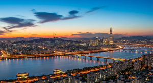 Korean tourist attractions urban nightscape